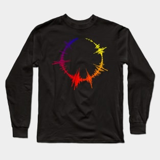 sound wave graphic audiology ear doctor Long Sleeve T-Shirt